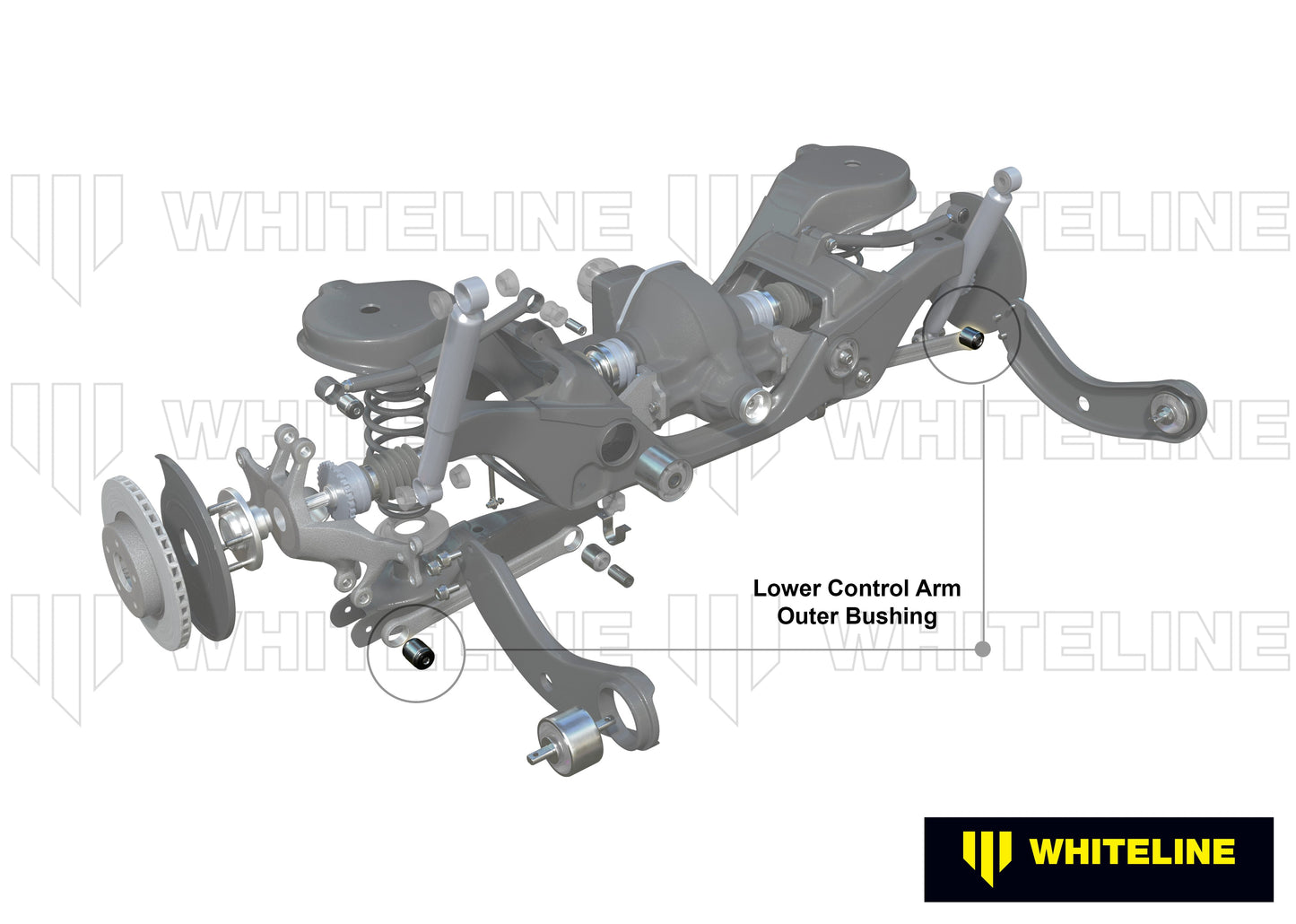 Whiteline Rear Control Arm Lower Front Outer Bushing