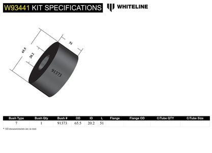 Whiteline Rear Differential Mount Bushing