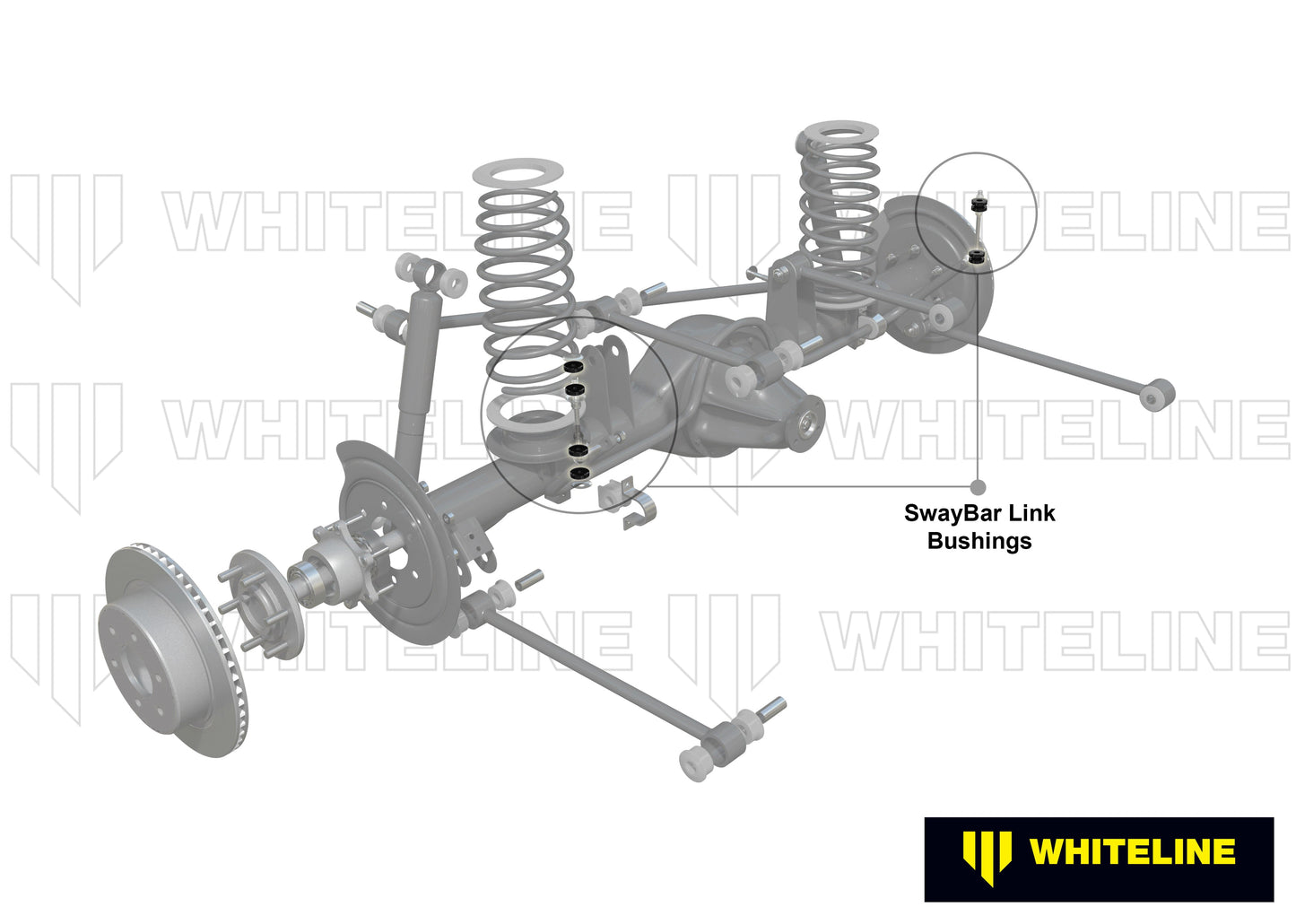 Whiteline Sway Bar Link Kit - Adjustable, Lightweight, Enhanced Grip & Handling