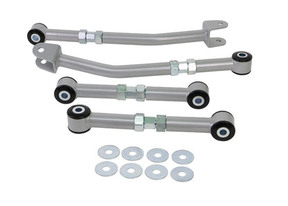 Whiteline Rear Control Arm Kit – Adjustable Arms for Camber, Toe, & Track Adjustments