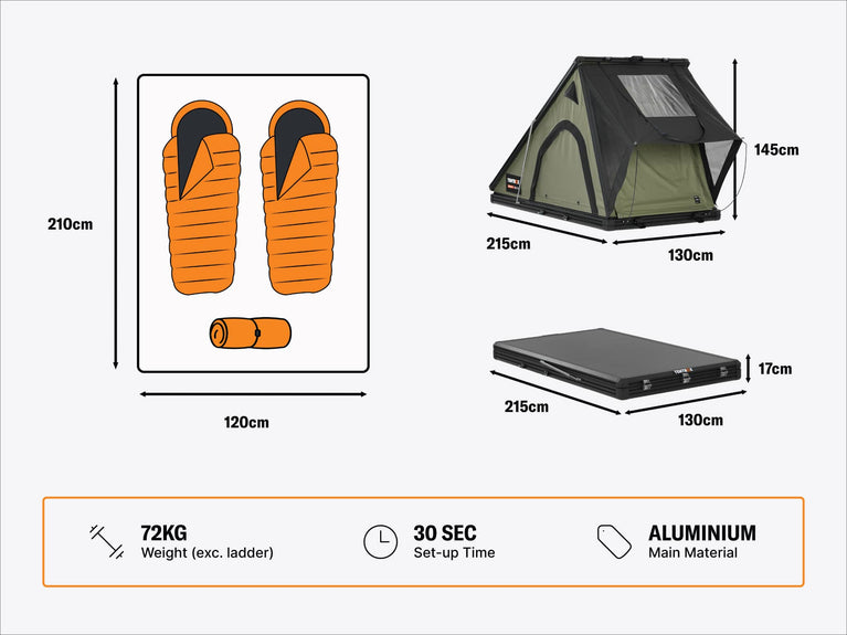 TentBox Cargo 2.0 (Sunset Orange)
