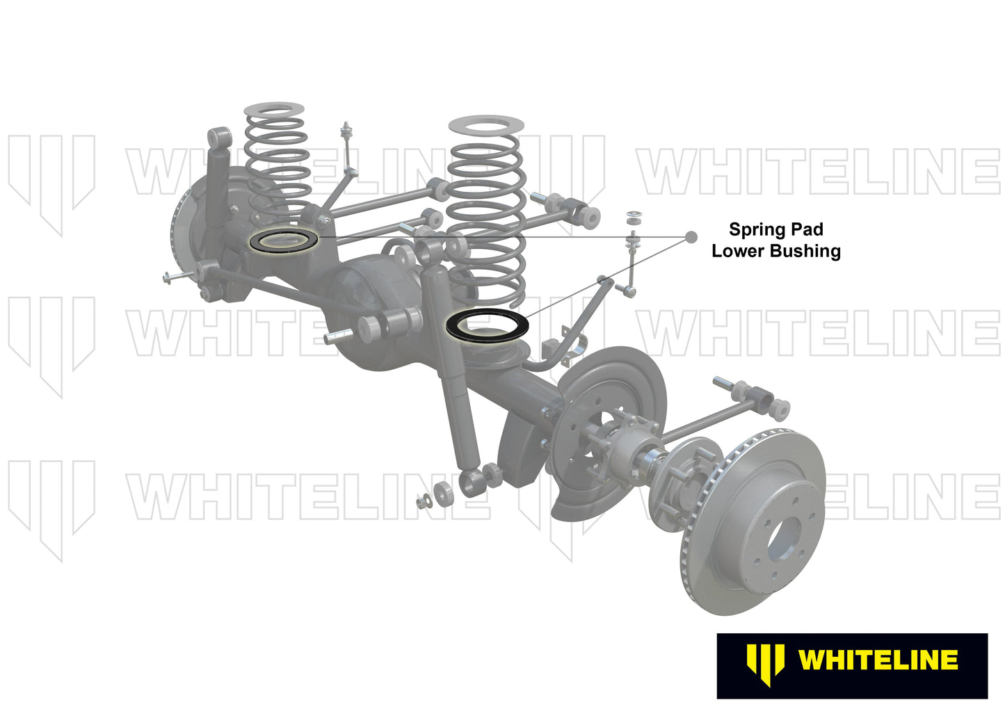 Whiteline Upper Spring Pad Bushing (Single)