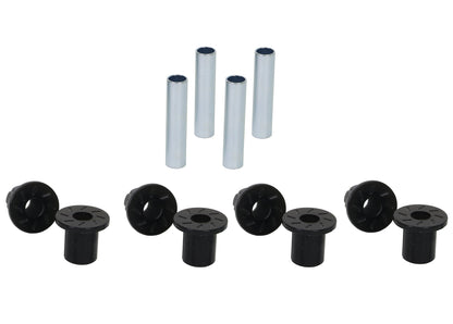 Whiteline Spring Bushing Kit - Front & Rear Eyes, Shackle Bushings, High Load Durability