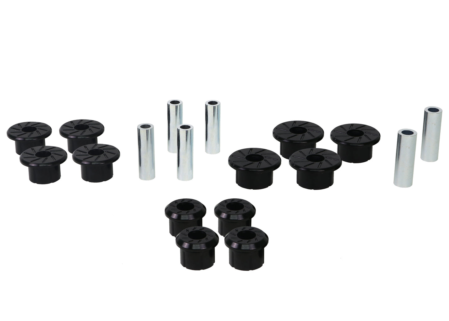 Whiteline Spring Kit - Front & Rear Eye, Shackle Bushings, High Load Durability