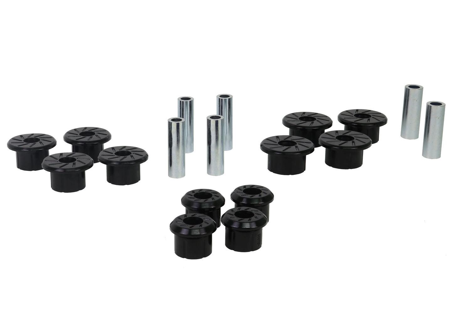 Whiteline Spring Kit - Front & Rear Eye, Shackle Bushings, High Load Durability