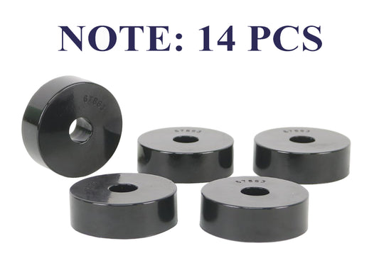 Whiteline Body Mount Bushing Kit High Load Bearing for 4WD, Utes, and Towing