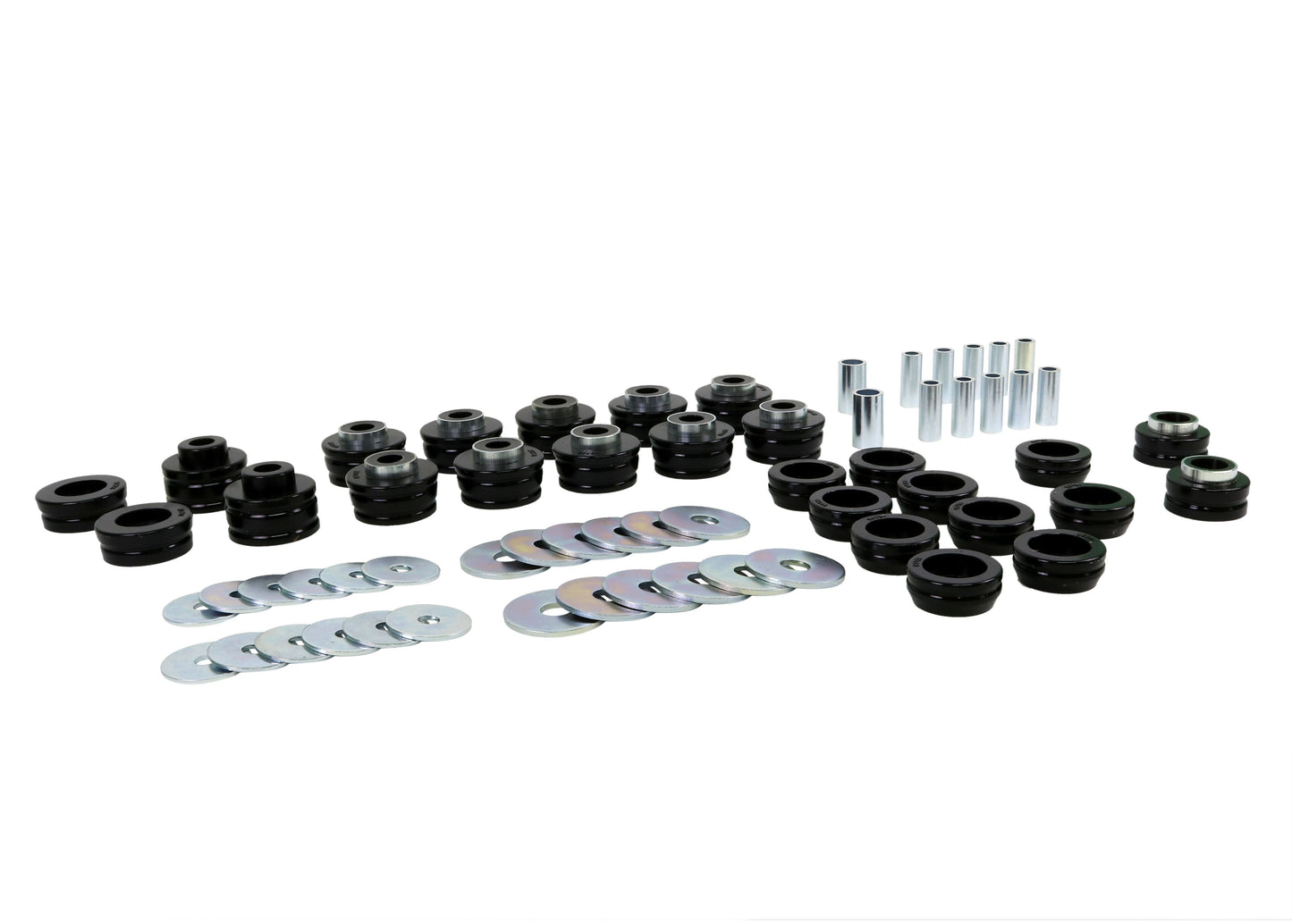 Whiteline Body Mount Bushing Kit High Load Bearing Tough Flexibility Oil, Grease, and Ozone Resistance