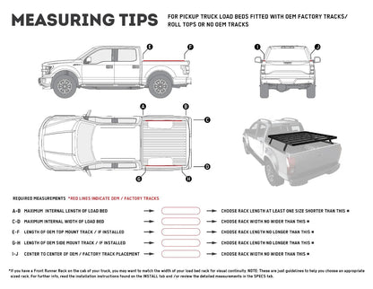 Pickup Truck Slimline II Load Bed Rack Kit / 1425(W) x 1358(L)