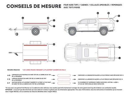 Truck Canopy or Trailer with OEM Track Slimline II Rack Kit / 1165mm(W) X 2570mm(L)