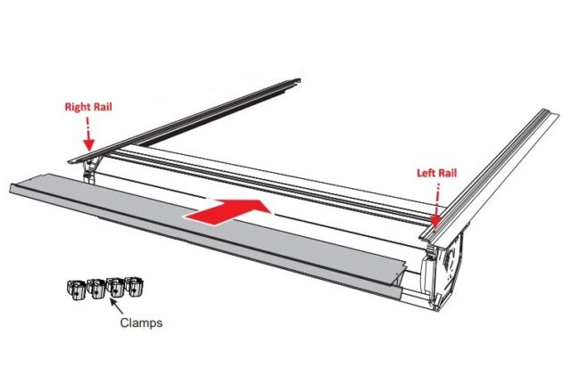 Retrax Replacement XR Rail Assembly - Matte 5.ft