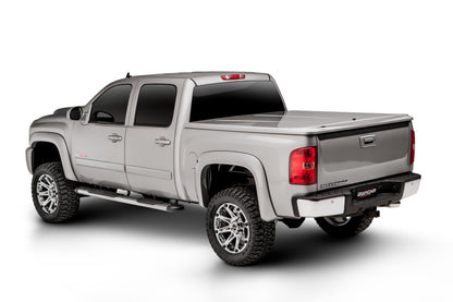 UnderCover LUX Hinged Tonneau Cover 5'9" Fits 2019–24 Silverado - Satin Steel Metallic