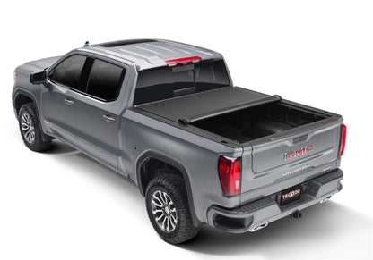 TruXedo Pro X15 Soft Roll-Up Tonneau Cover 8' Fits 2019-24 Silverado/Sierra 1500/2020-23 HD Without MultiPro Tailgate