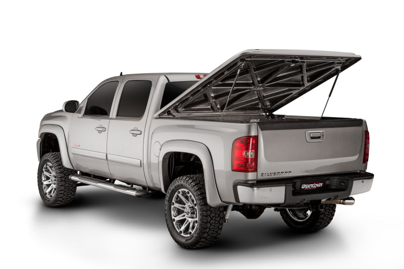 UnderCover LUX Hinged Tonneau Cover 5'9" Fits 2019–24 Silverado - Black