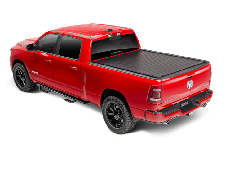 RetraxPRO XR Hard Manual Retractable Tonneau Cover 66.7 In. Fits 2007-21 Tundra CrewMax w/ Deck Rail