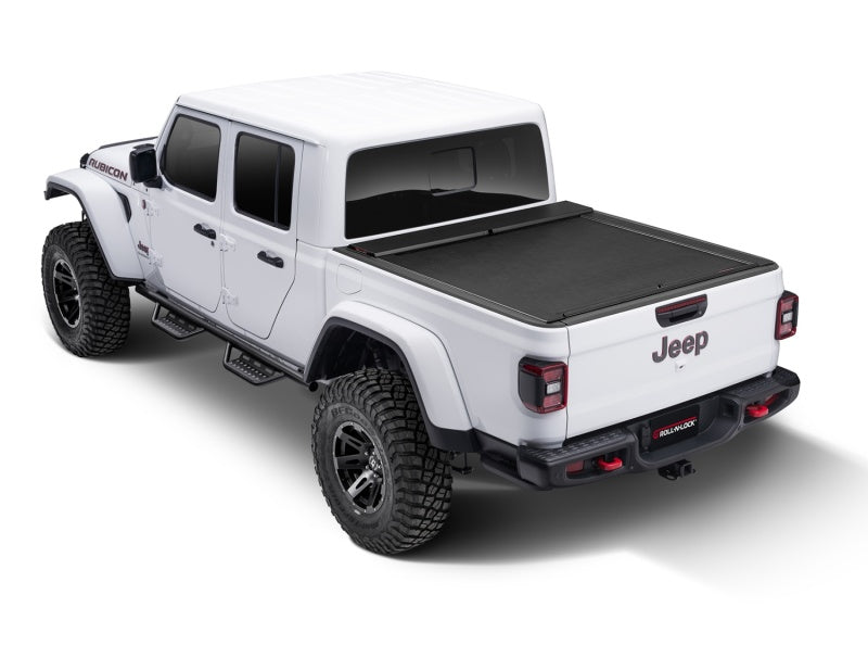 ROLL-N-LOCK M-Series Soft Retractable Tonneau Cover 5' Fits 2020-24 Gladiator w/ Trail Rail System