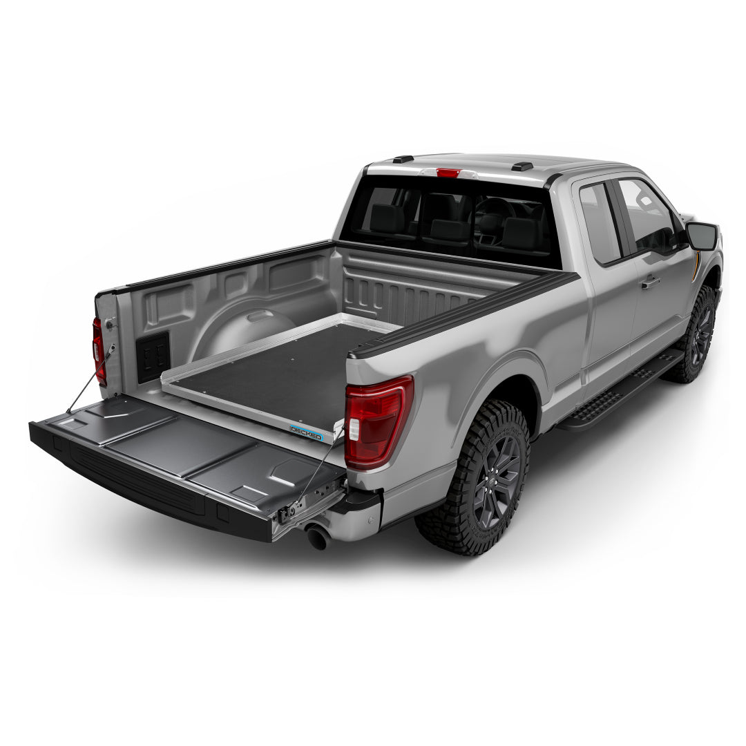 Cargo Glide 2200XL Bed Slide Polished Aluminum Side Rail 6.5 Ft for Heavy-Duty Trucks