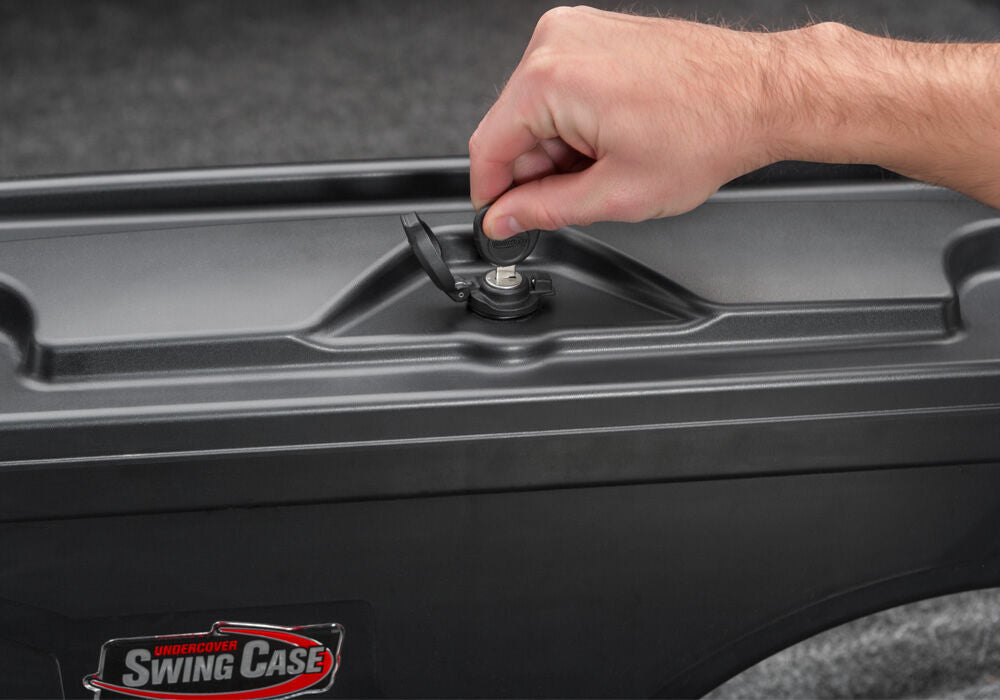 UnderCover SwingCase Tool Box Black Hard Plastic 34 Inch Length x 16 Inch Width for Truck Beds