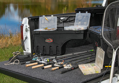 UnderCover SwingCase Tool Box Black Hard Plastic 5.7 Ft for Full-Size Trucks