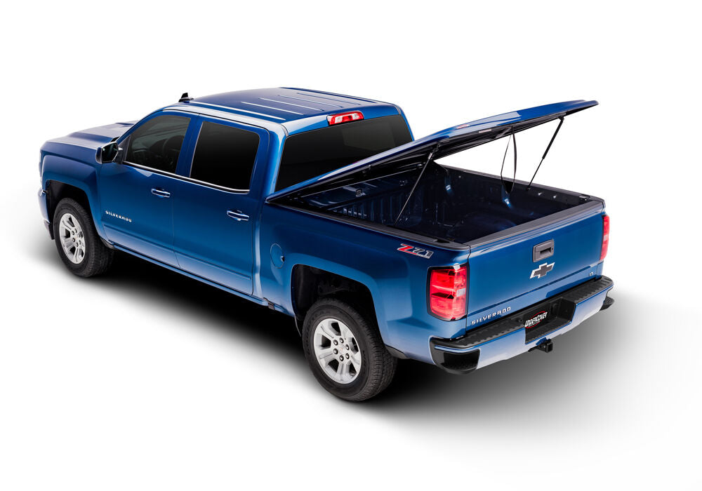 UnderCover Hard Painted Tonneau Cover Bright Silver 5.7 Ft Fits Full-Size Trucks, Vehicle Color Code PS2