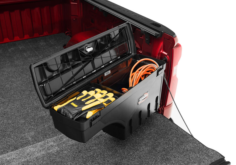 UnderCover SwingCase Tool Box Black Hard Plastic 5.7 Ft (67.4 In) for Truck Beds