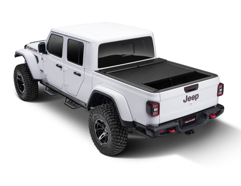 ROLL-N-LOCK M-Series Soft Retractable Tonneau Cover 5' Fits 2020-24 Gladiator w/ Trail Rail System